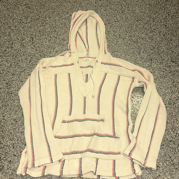 The Original Ron Jon Surf Shop Mexican BAJA Hoodie Poncho  - Size Small - Picture 1 of 4